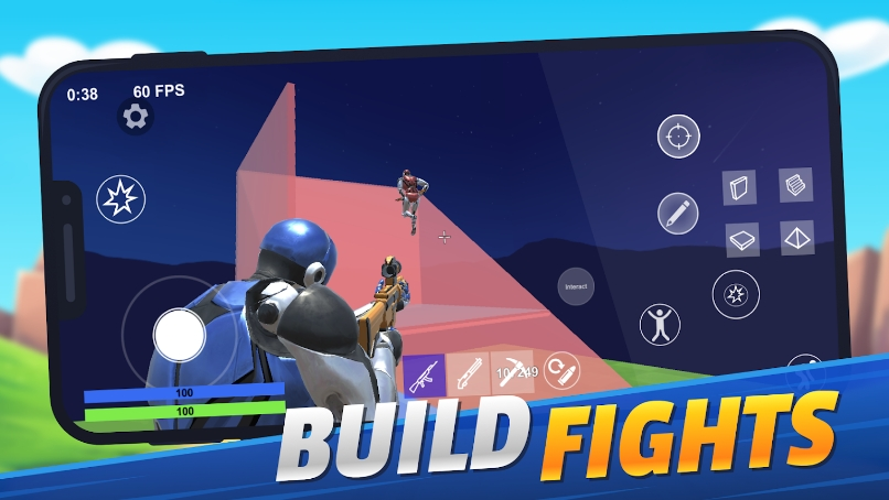 1v1.LOL building techniques - 90s and ramps