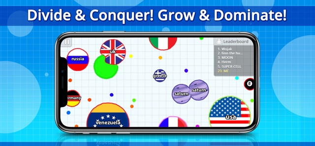 Agar.io advanced gameplay with party mode
