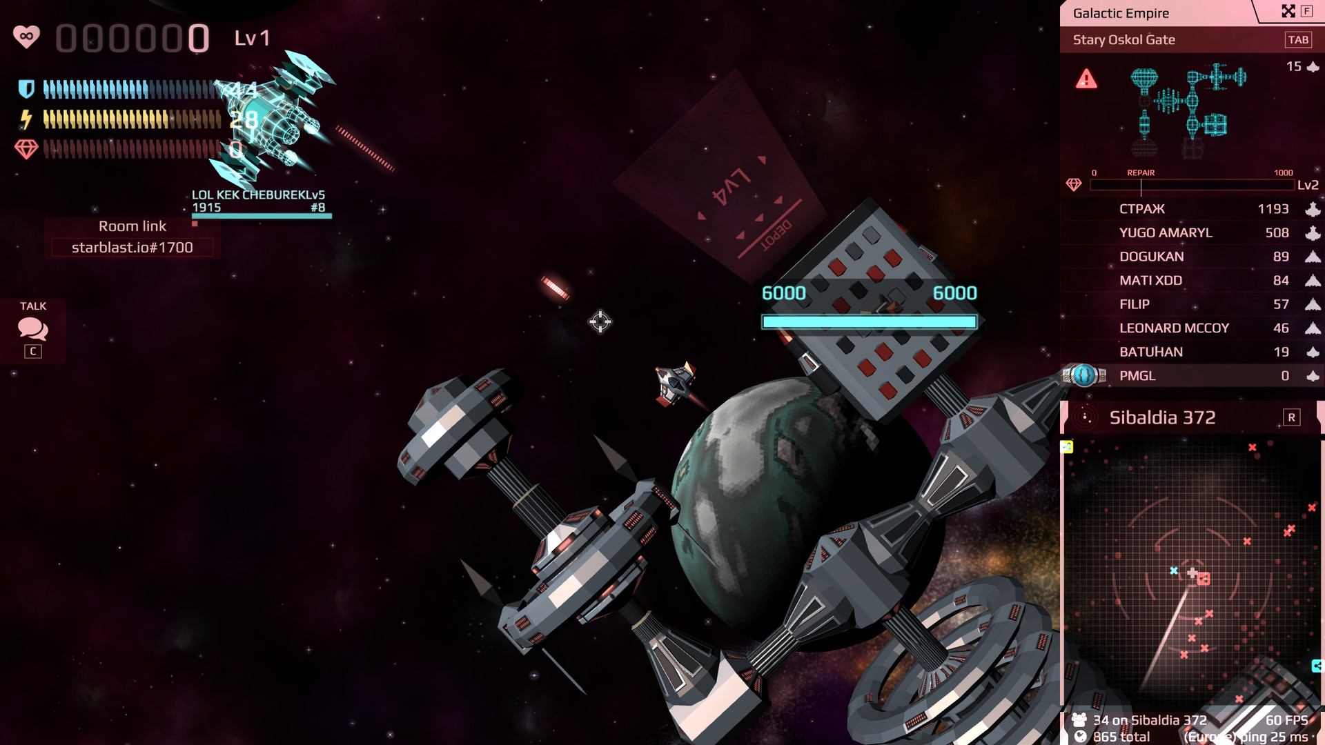 Starblast.io gameplay