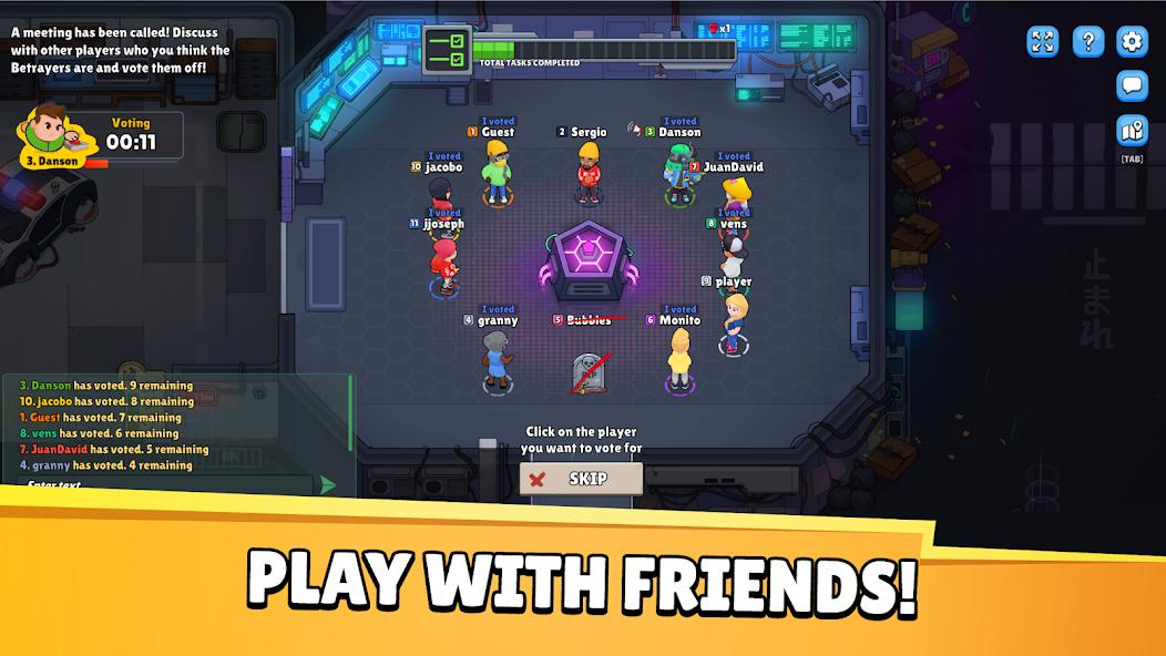 Betrayal.io voting and discussion phase