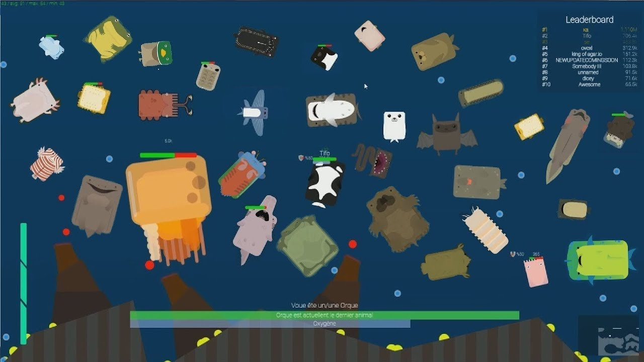 Deeeep.io creatures evolution and food chain