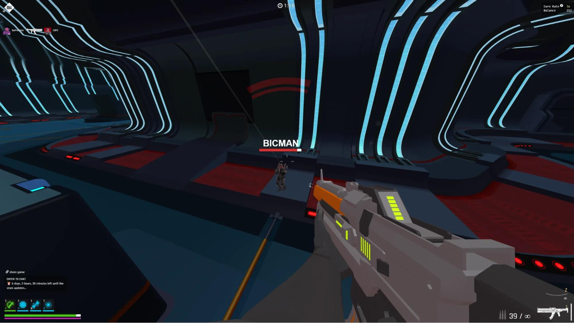Ev.io multi-level arena with vertical combat and teleport ability