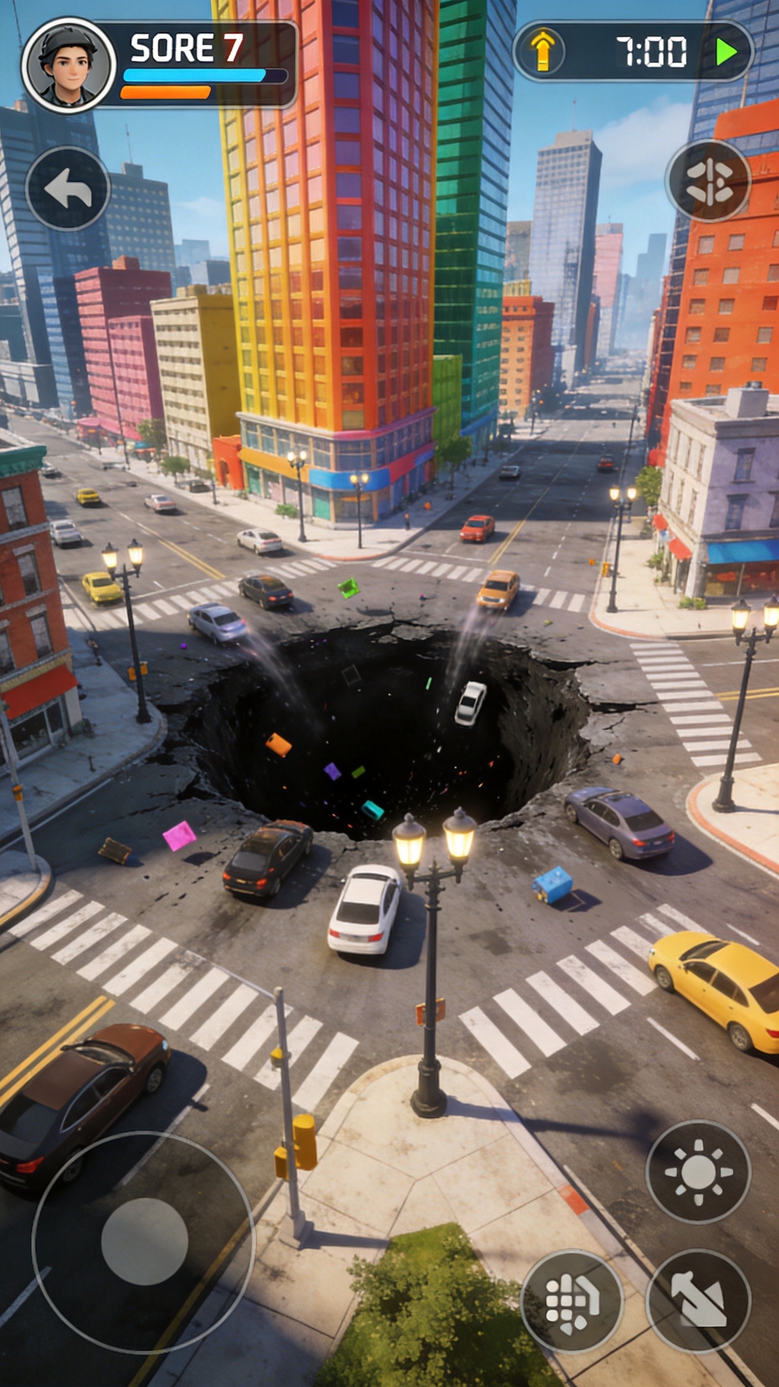 Hole .io gameplay