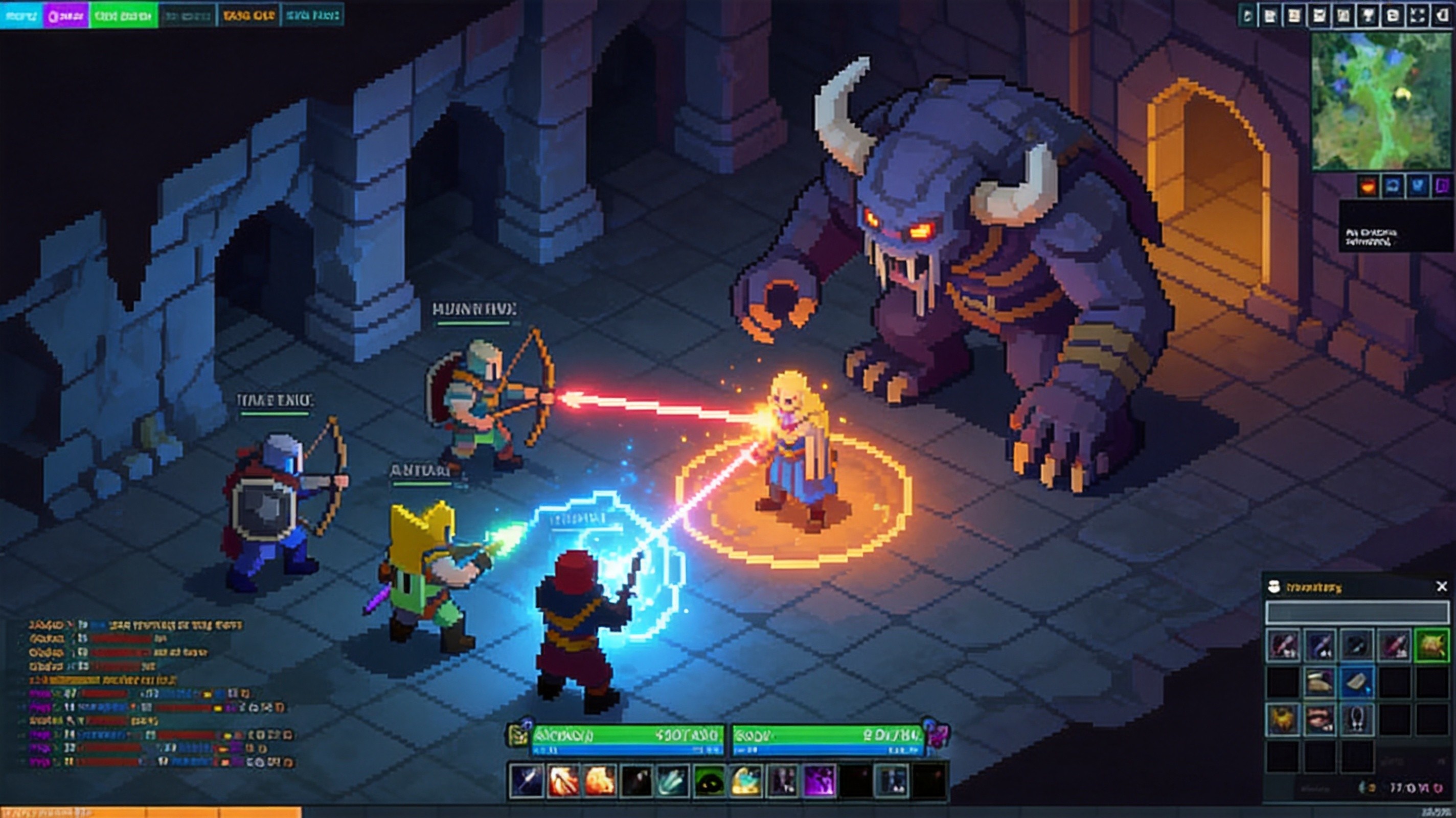 Hordes.io controls interface and skill bar