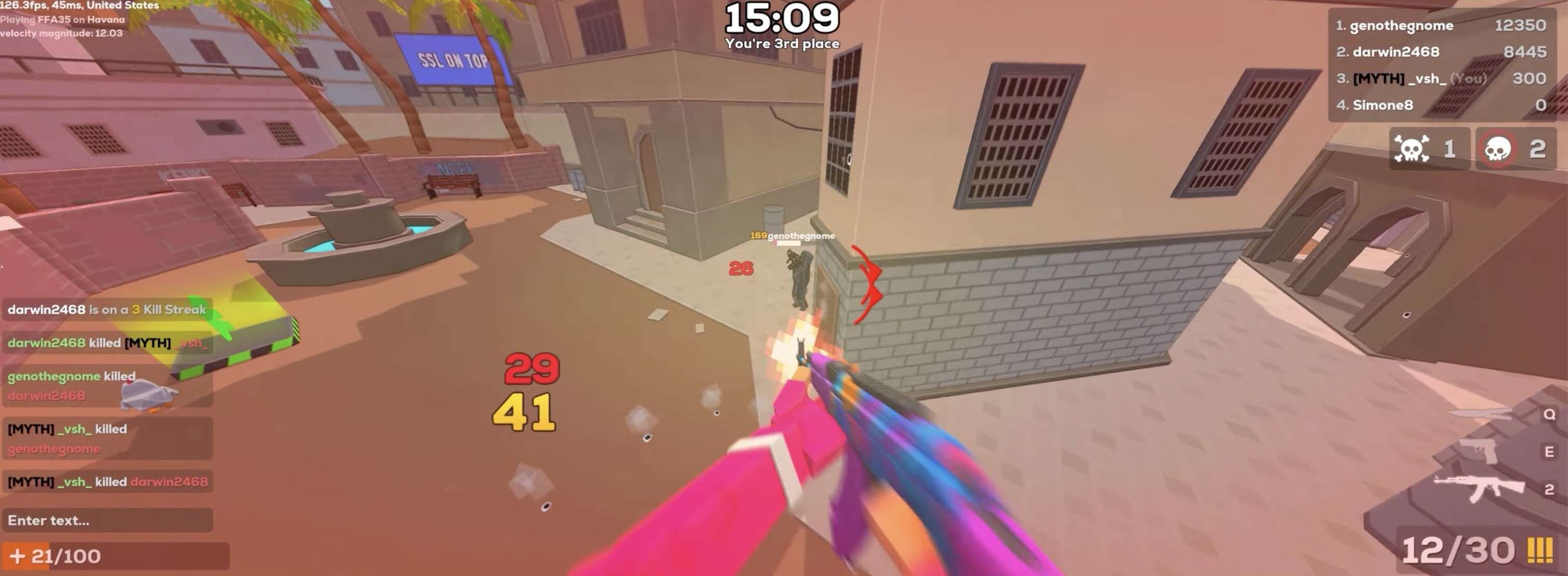 Kour.io team combat