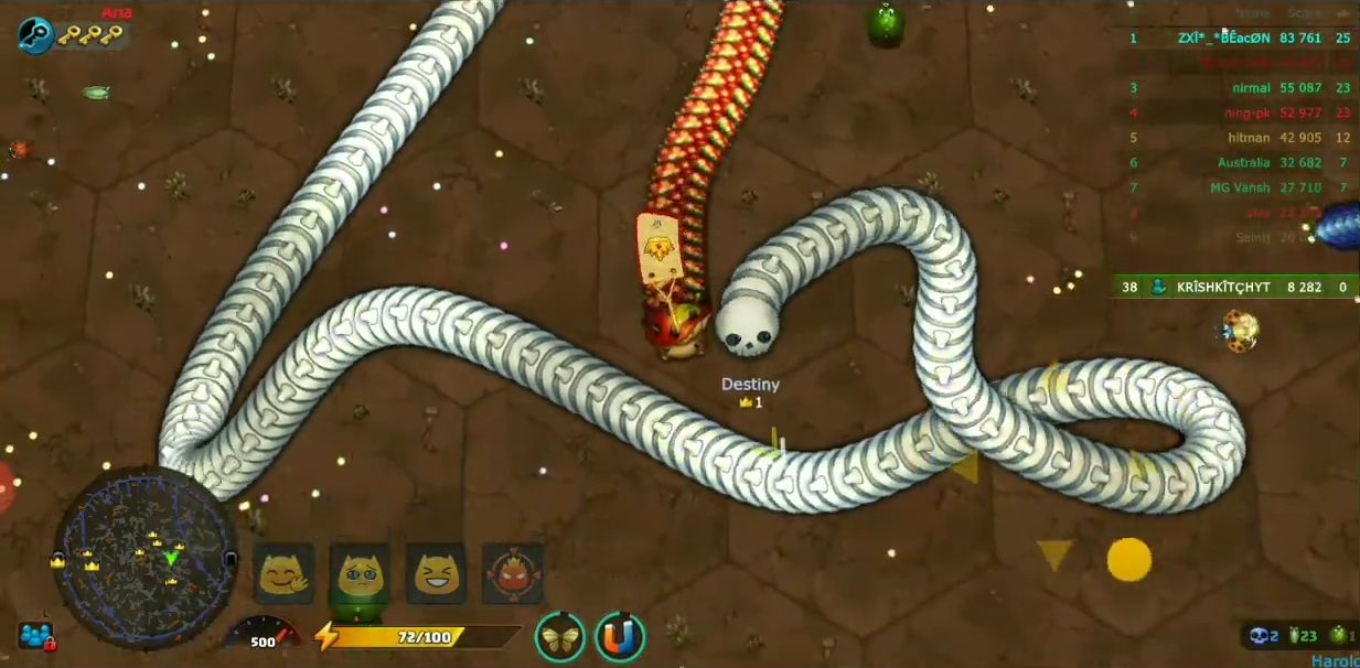 littlebigsnake-io - Hazard avoidance
