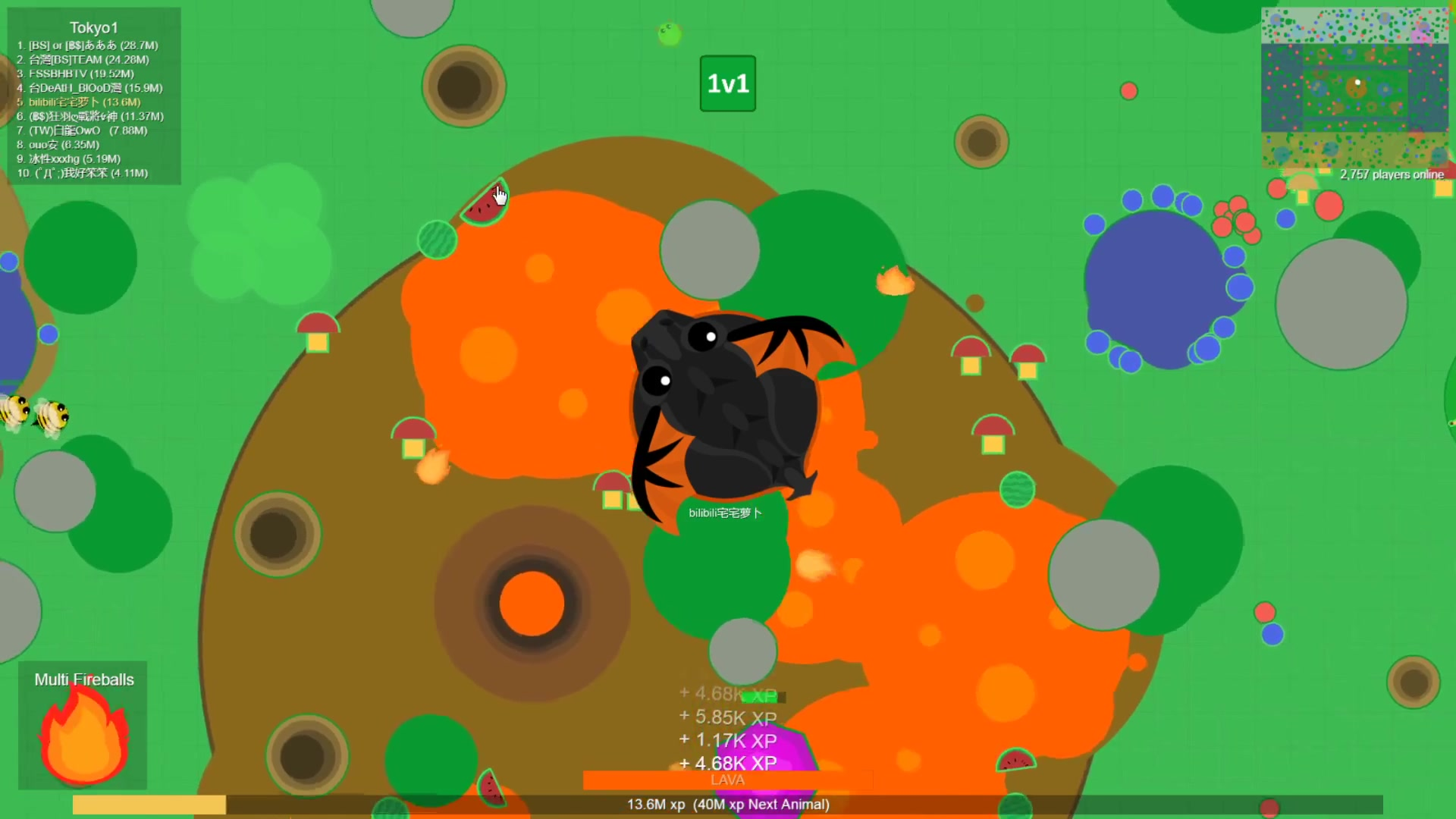 Mope.io Evolution Routes
