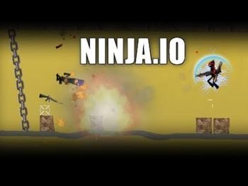 Ninja.io gameplay showing combat arena