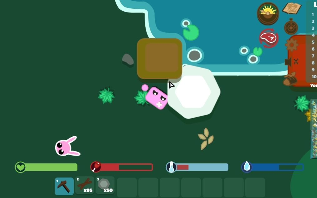 Starve.io gameplay interface