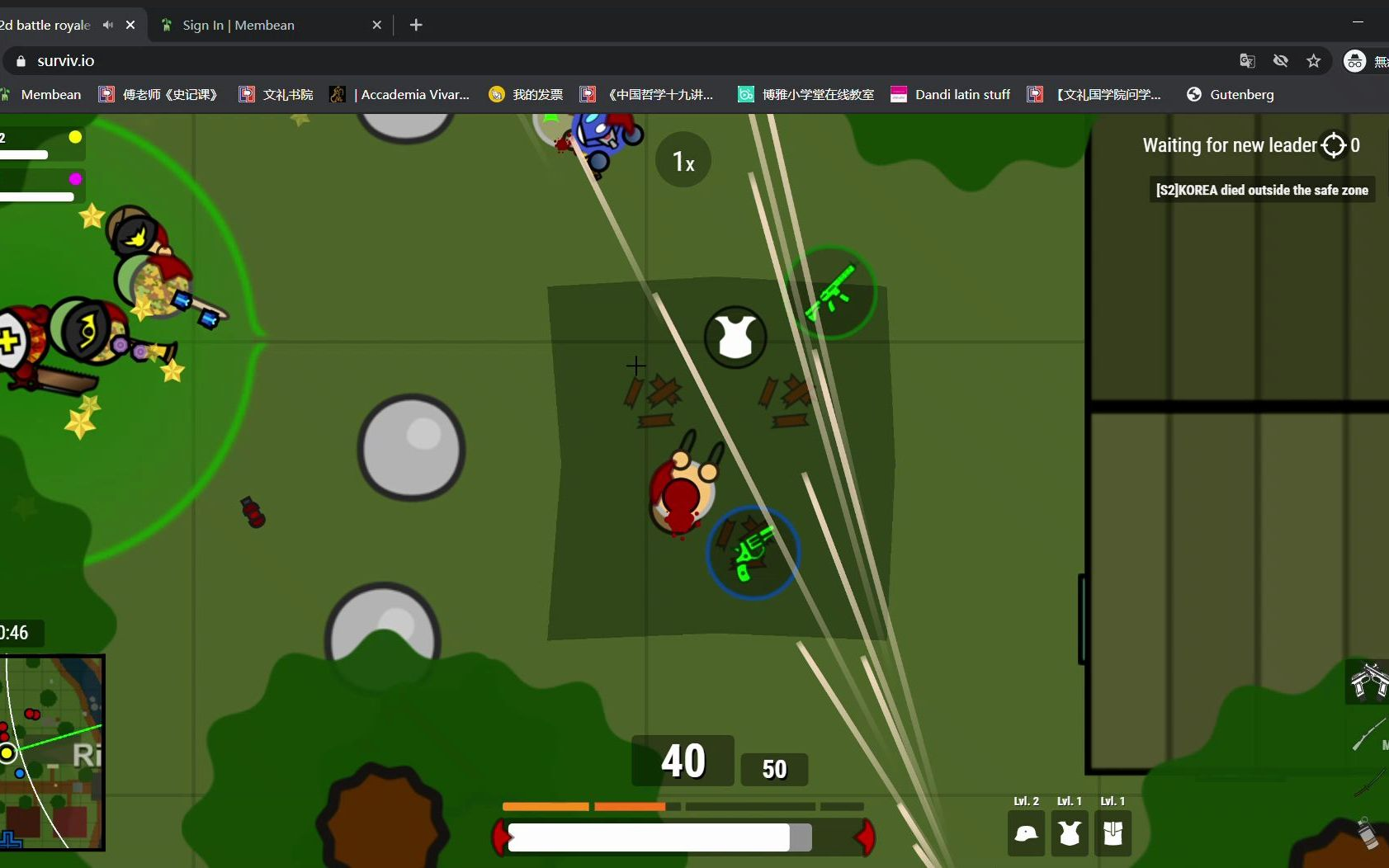 Surviv .io gameplay
