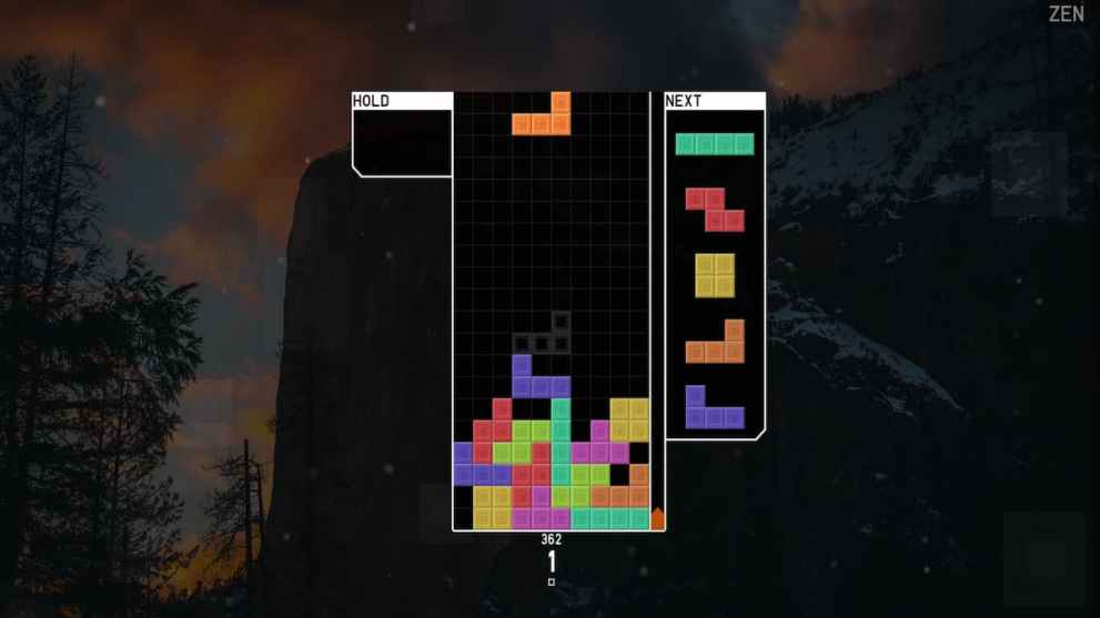 TETR.IO Zen mode gameplay