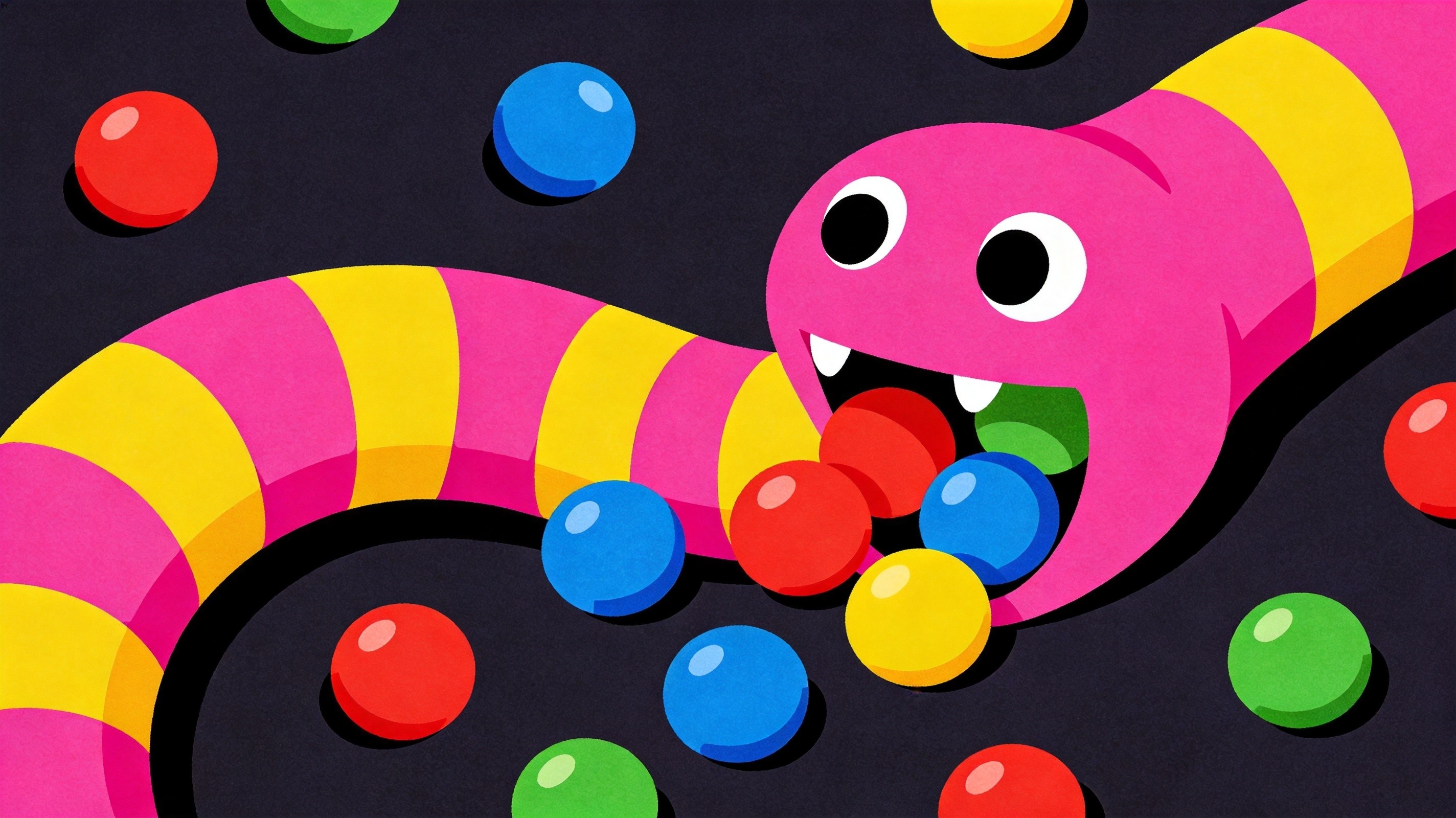 wormate-io - Eating candy